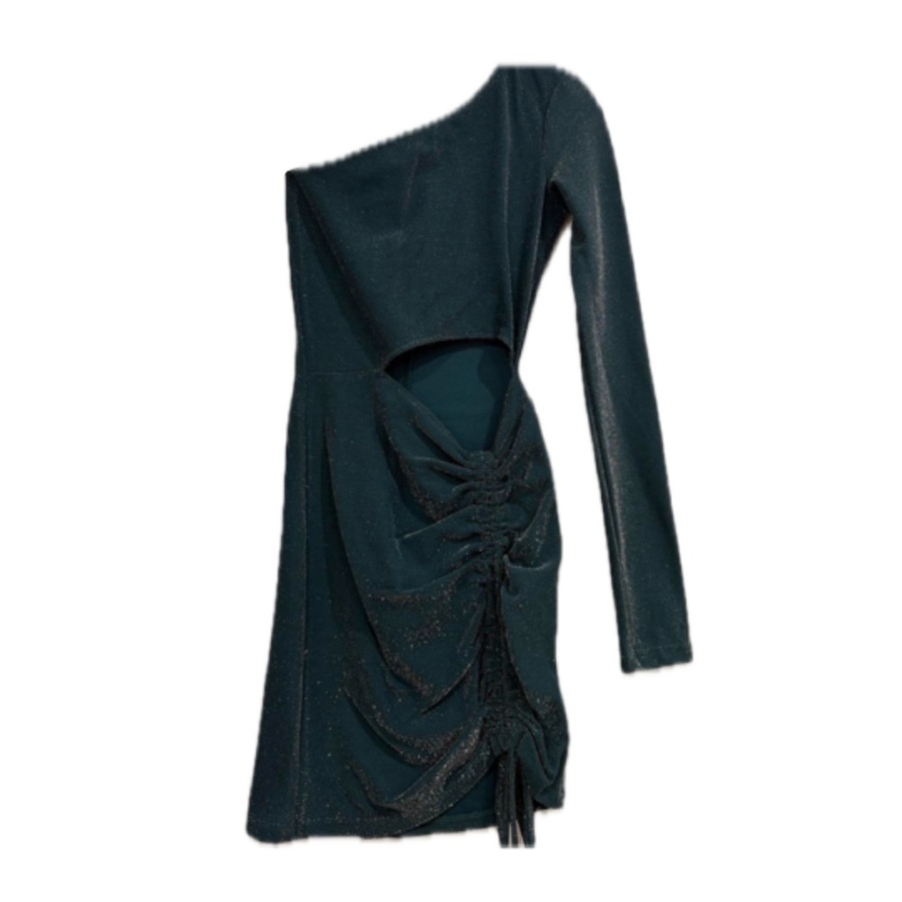 Pull&Bear Green Glitter Dress